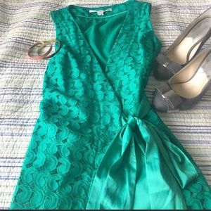 DVF Derbette Wrap Green Lace